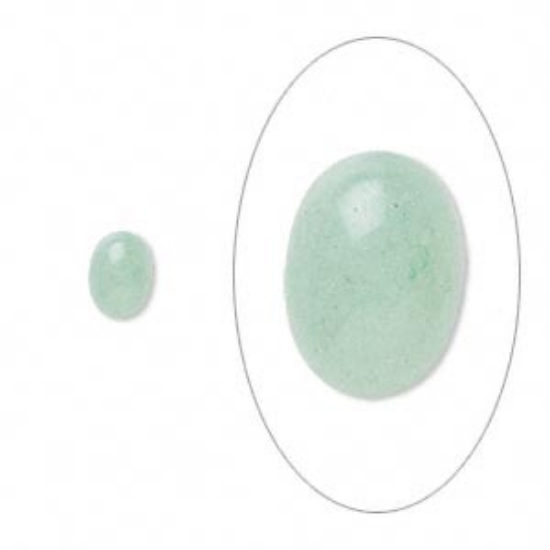 Picture of Cabochon aventurine (natural) 7x5mm oval x1