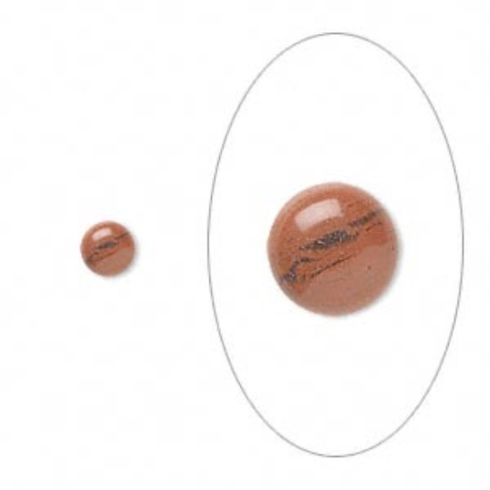 Image de Cabochon 4mm Red Jasper (natural) x4