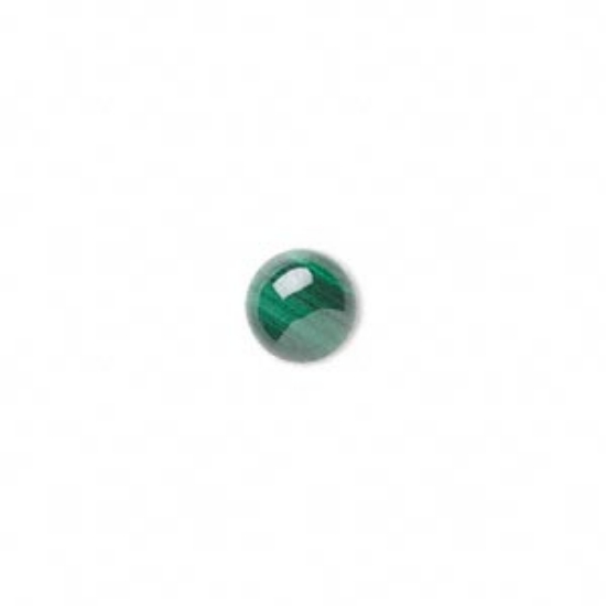 Picture of Cabochon Malachite 8mm round x1