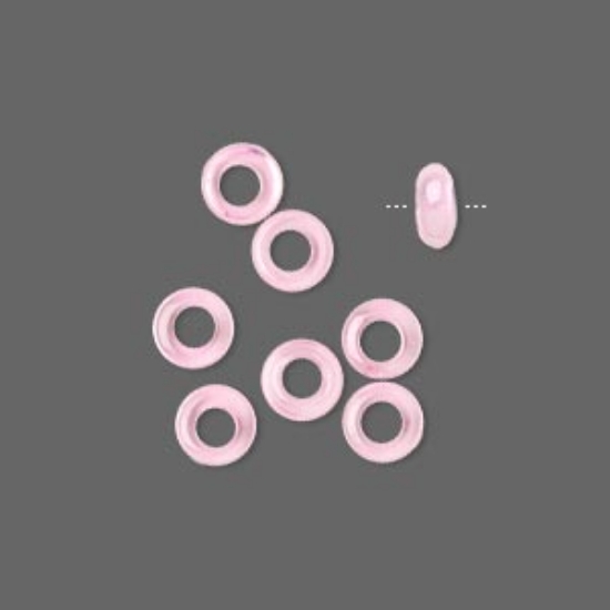Picture of Cubic Zirconia Rondelle 6x2mm Pink x8