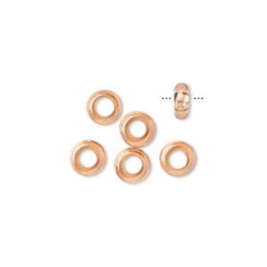 Picture of Cubic Zirconia Rondelle 6x2mm Champagne x6