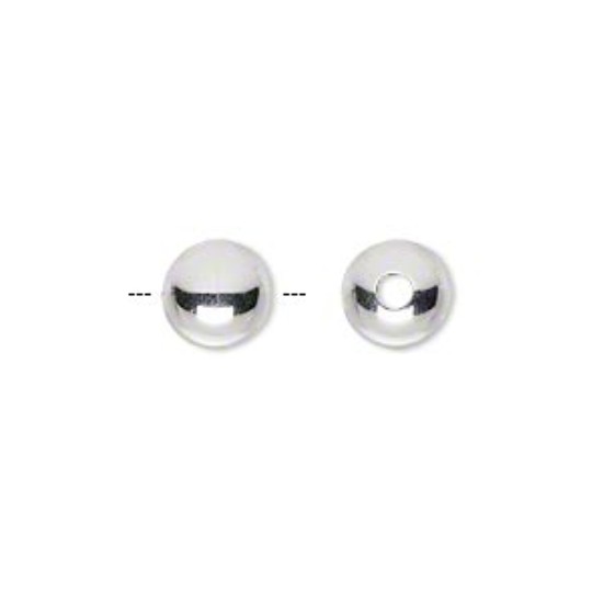 Picture of 925 Silver Bead 8mm round x1