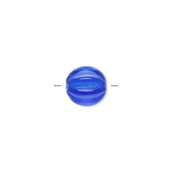 Image de Melon Bead 10mm round Light Cobalt x10
