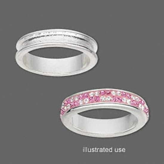 Picture of Ring Channel 5mm band Channel Silver Tone x1