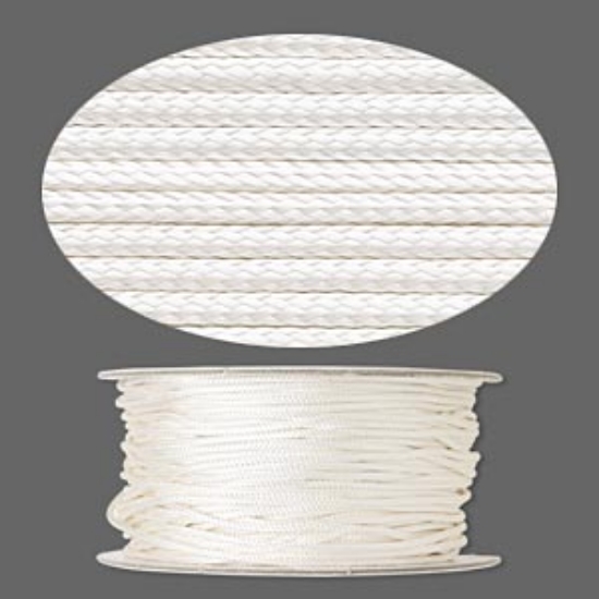 Picture of Cord Imitation Silk 1mm White x90m