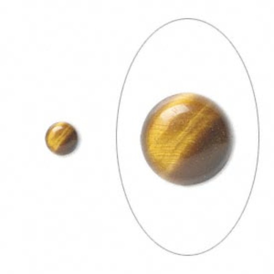 Image de Cabochon Tiger Eye 5mm round x1