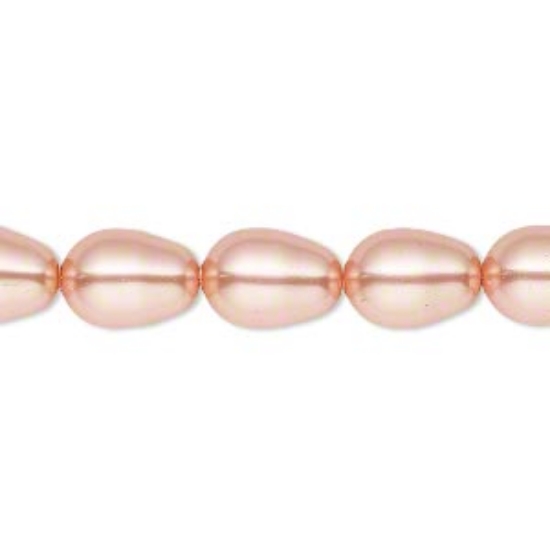 Picture of Swarovski 5821 Pear Drop 11x8mm Rose Peach x5
