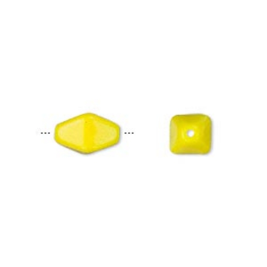Picture of Double Cone 10.5x7mm Opaque Yellow x10