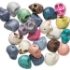 Picture of Howlite (imitation) Skull 18x15mm mixed colors x10