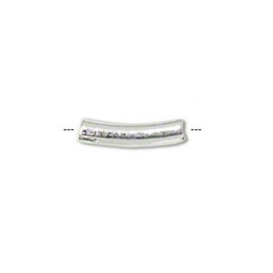 Picture of Curved Tube 5x1mm Silver Plated x20