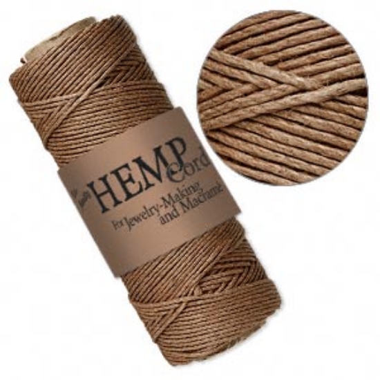 Picture of Hemp Cord 1mm Light Brown x62m