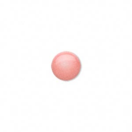 Picture of Cabochon coral (dyed) pink 10mm round x1