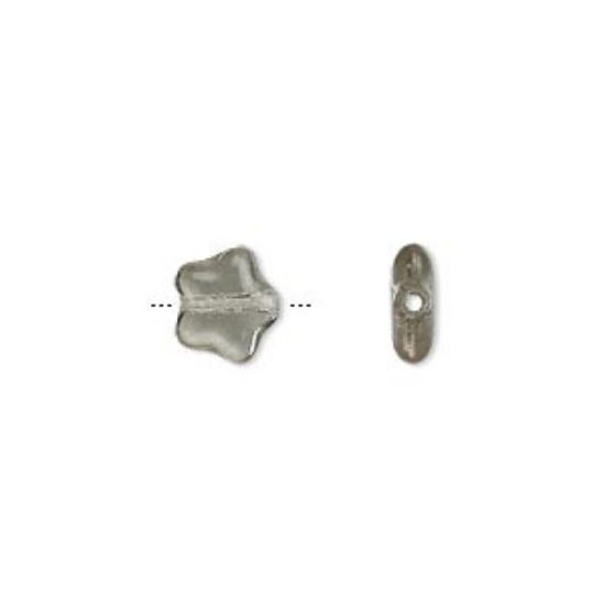 Picture of Flat Star Bead 8 mm Black Diamond x10g