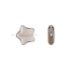 Picture of Flat Star Bead 12mm Black Diamond x15