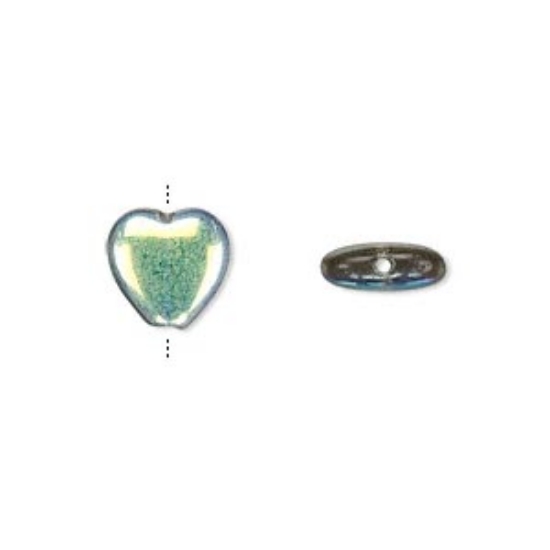 Picture of Hearts 10mm Black Diamond AB x10