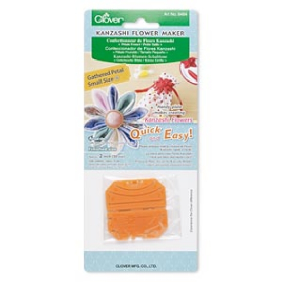 Picture of Clover Kanzashi Flower template 50mm Gathered Petal x1