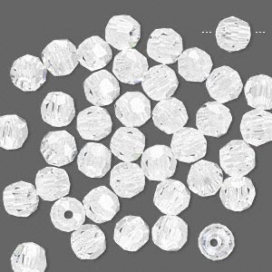 Picture of Asfour crystal bead 6mm faceted round Crystal x12