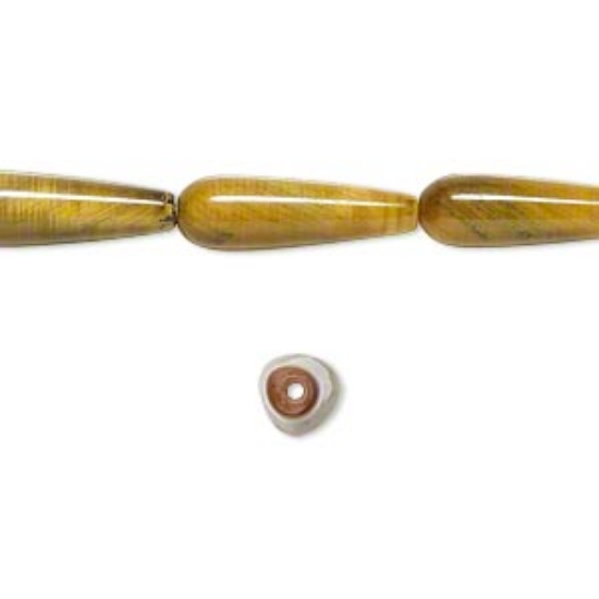 Picture of Tigereye (natural) Teardrop 17x5mm x2