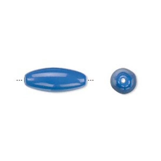 Picture of Preciosa Oval 17x7.5 mm Opaque Blue x10