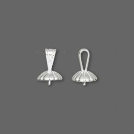 Picture of 925 Silver Pendant Bail Cup 8mm x1