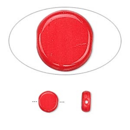 Picture of Preciosa Coin 7 mm Opaque Orange x20