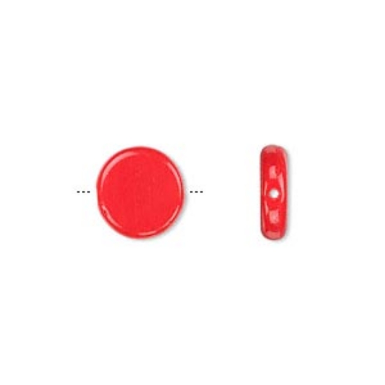 Picture of Preciosa Coin 10 mm Opaque Orange x20