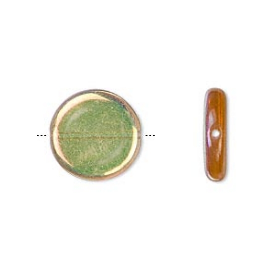 Picture of Preciosa Coin 15mm Honey AB x10