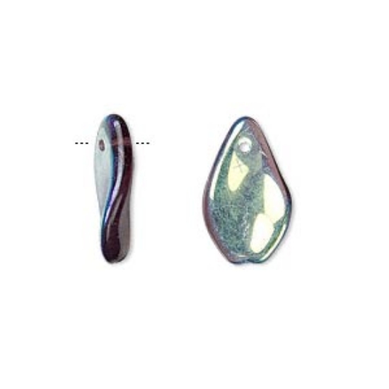 Picture of Twisted Drop 17mm Amethyst Purple AB x10