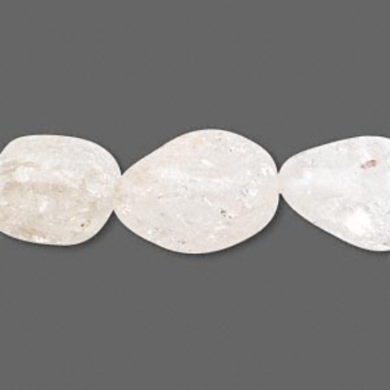 Picture of Ice Flake Quartz bead nugget x40cm