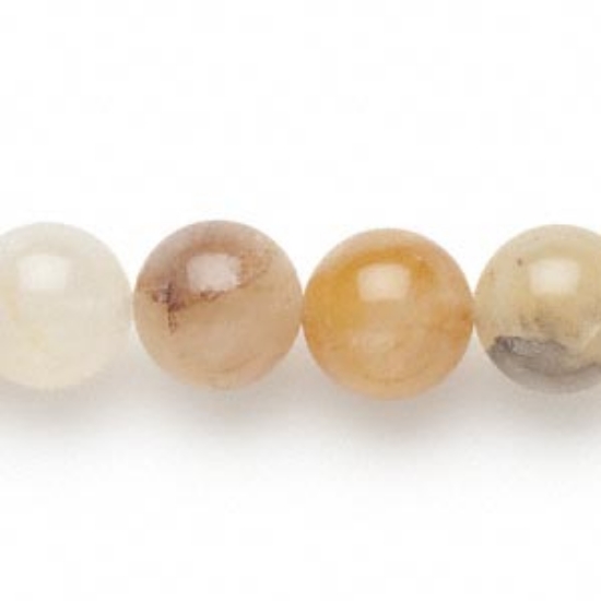 Picture of Golden Cream Quartz (natural) 10-13mm round x38cm