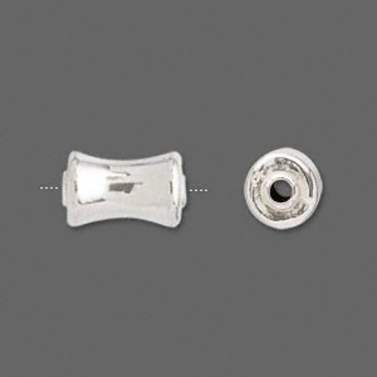 Picture of Bead, JBB Findings, sterling silver, electroformed, 14x9mm hourglass. x1