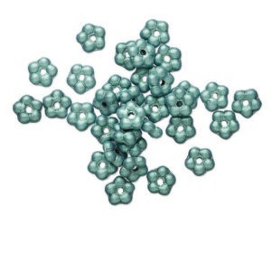 Picture of  Preciosa Flower 5mm Green Satin x95