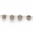 Picture of Smoky Quartz oval drop 6x5mm-9x7mm top-drilled hand-cut faceted x16