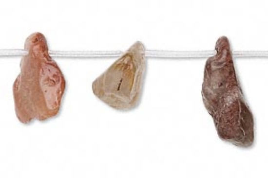 Picture of Tourmalinated Quartz bead nugget x35cm