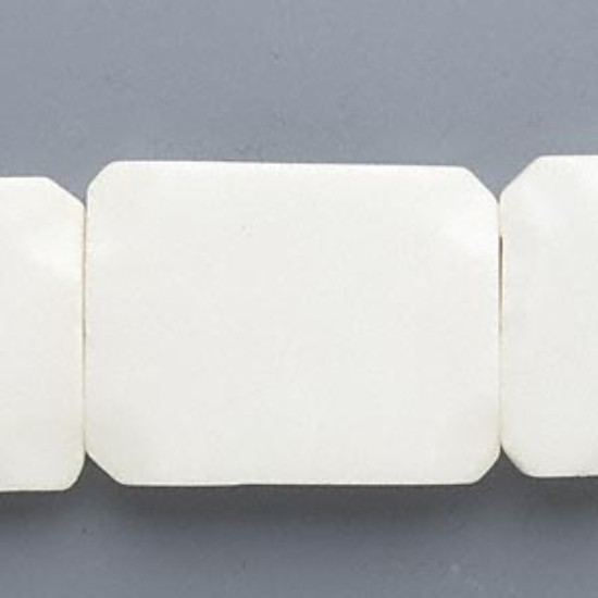 Afbeeldingen van Dolomite (coated) 40x30mm-43x32mm flat wavy rectangle x4