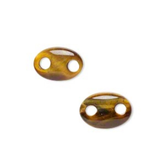 Picture of Tigereye (natural) hand-cut oval  14x10 mm x1