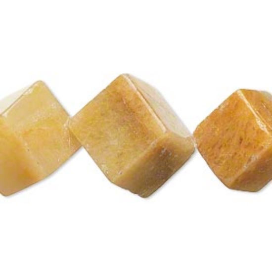 Picture of Golden Quartzite (natural) Dice 18x18mm x40cm