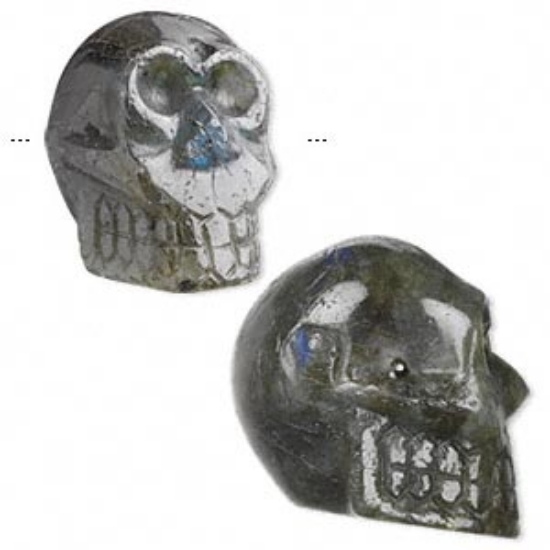 Picture of Labradorite (natural) Skull 30x29 mm x1