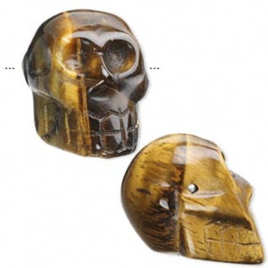 Bild von Tiger Eye Skull 25x21x15mm x1