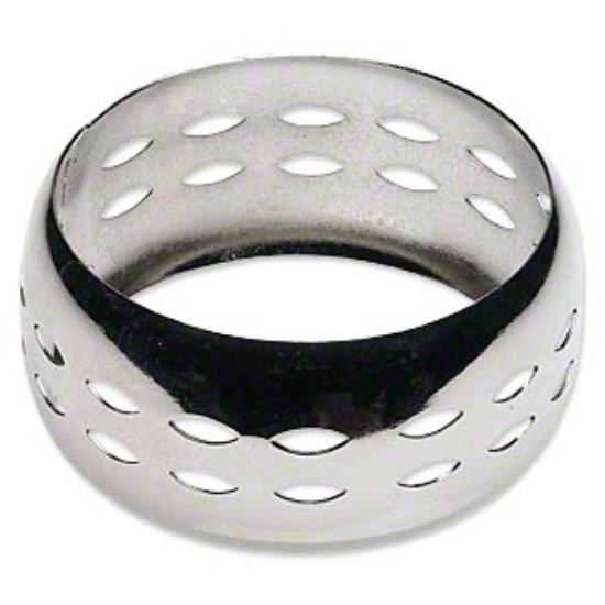 Picture of Bangle Bracelet Steel 36mm w/ open Marquise design Silver Tone x1
