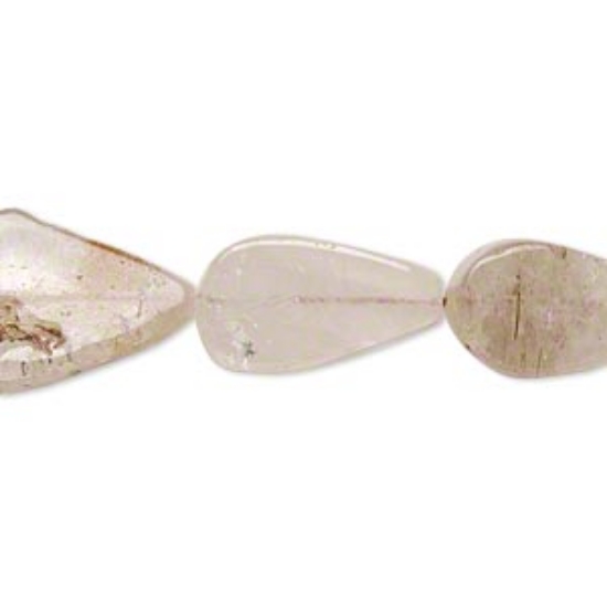 Picture of Rutilated Quartz (13x10mm-22x13mm hand-cut flat teardrop x35cm