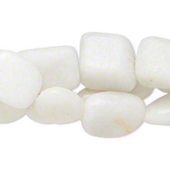 Picture of Calcite bead nugget White x35cm