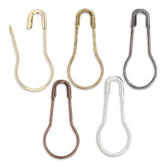 Picture of Bail 22x10mm safety pin w/ 16mm grip length Mix x50