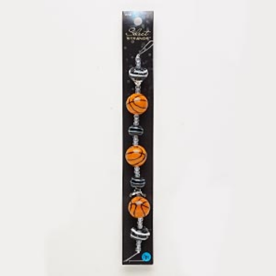 Picture of Select Strands™ Lampworked glass Basketball x1