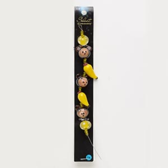 Picture of Select Strands™ Lampworked glass Monkey & Banana x1