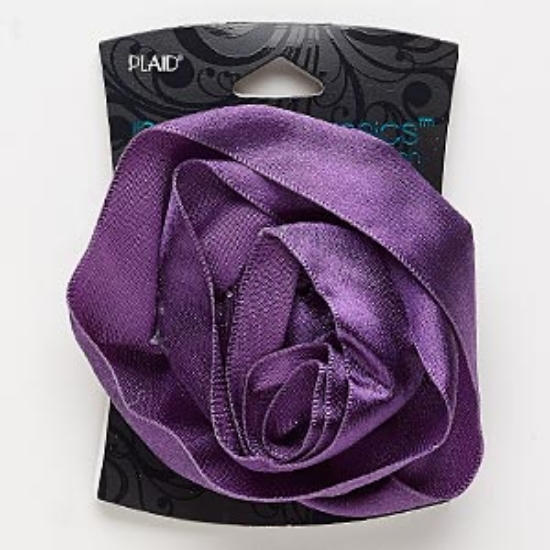 Picture of Brooch/Hair Clip Flower Purple x1