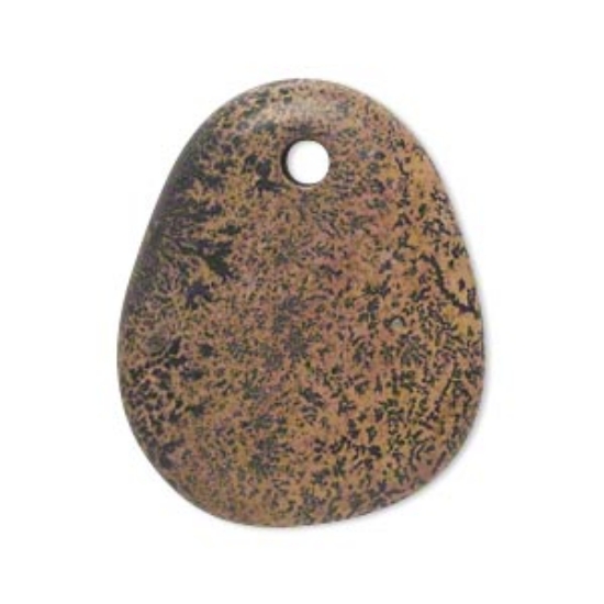 Picture of Landscape stone (natural) +/- 30x25 mm puffed freeform x1