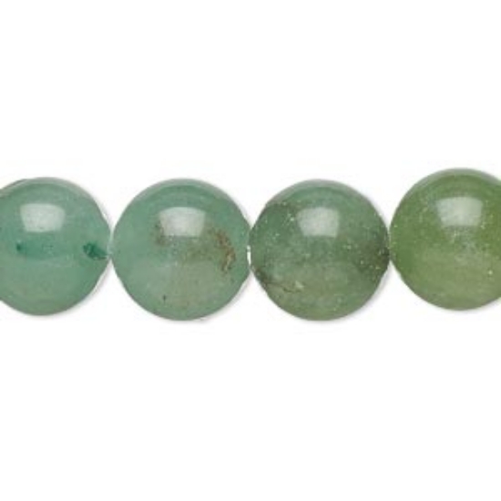 Picture of Aventurine bead 12mm round Green x10