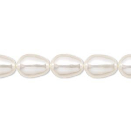 Picture of Swarovski 5821 Pear Drop 11x8mm White x5