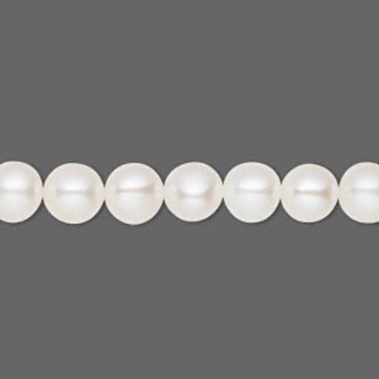 Picture of Premium Pearl Freshwater White Lotus 7-8mm potato White x40cm